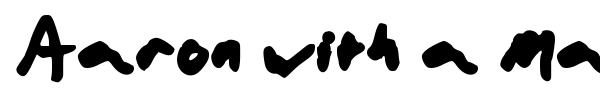 Aaron with a Marker font preview