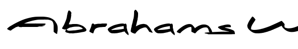 Abrahams Wish font