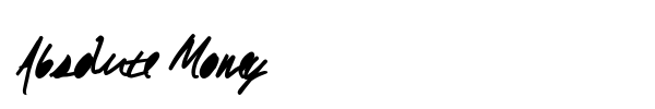 Absolute Money font