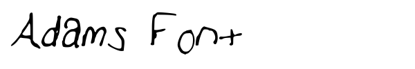 Adams Font font