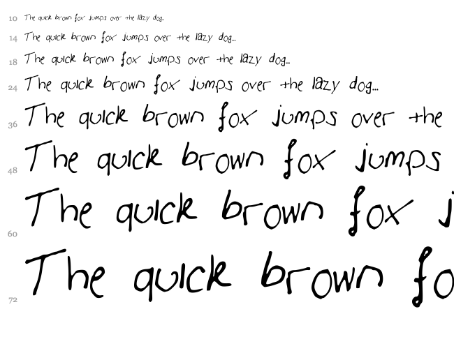 Adams Font font waterfall
