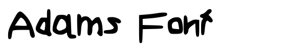 Adams Font font