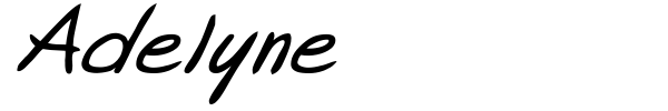 Adelyne font
