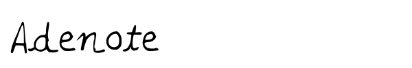 Adenote font