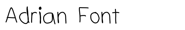 Adrian Font font