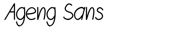 Ageng Sans font