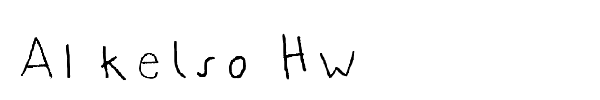 AI kelso HW font
