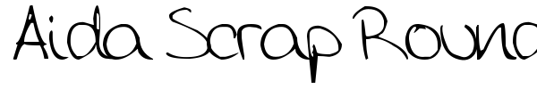 Aida Scrap Rounded font