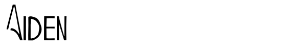 Aiden font