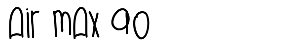 Air Max 90 font
