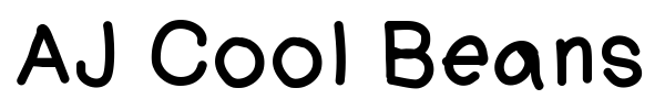 AJ Cool Beans font
