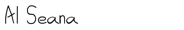 Al Seana font