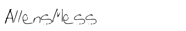 AllensMess font