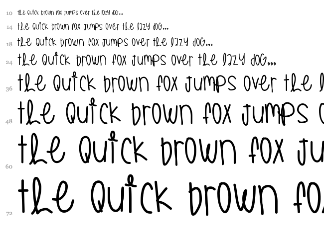 All Star Game Yay font waterfall