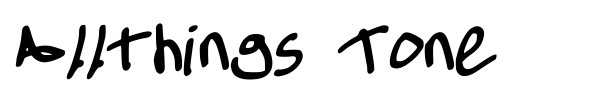 Allthings Tone font
