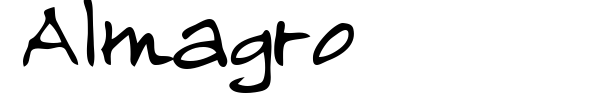 Almagro font preview