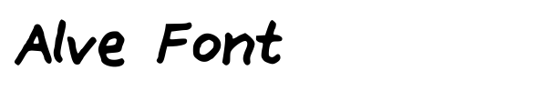 Alve Font font