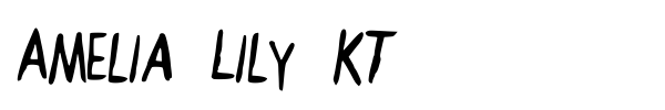 Amelia Lily KT font