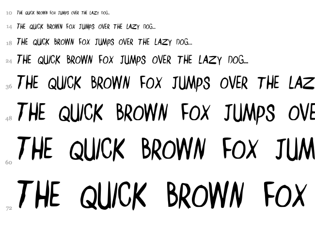 Amelia Lily KT font waterfall