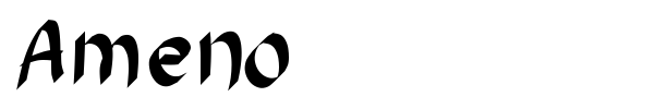 Ameno font