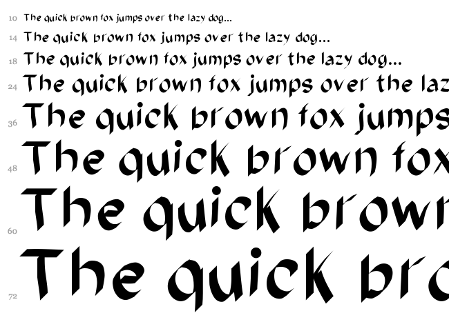 Ameno font waterfall