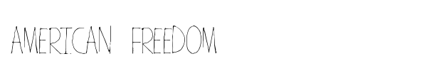 American Freedom font