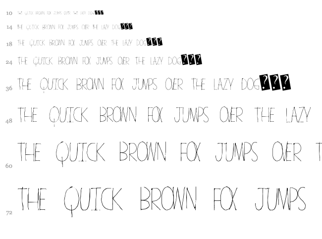 American Freedom font waterfall