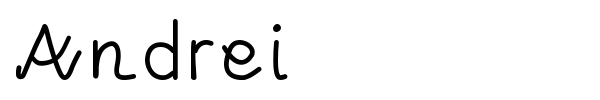 Andrei font preview