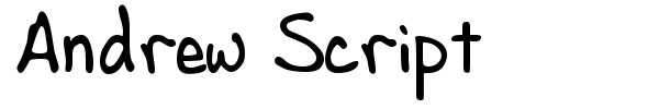 Andrew Script font