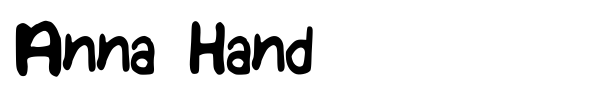 Anna Hand font