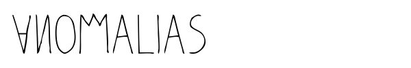 Anomalias font