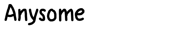 Anysome font