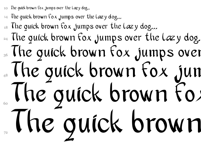 Apantasia font waterfall