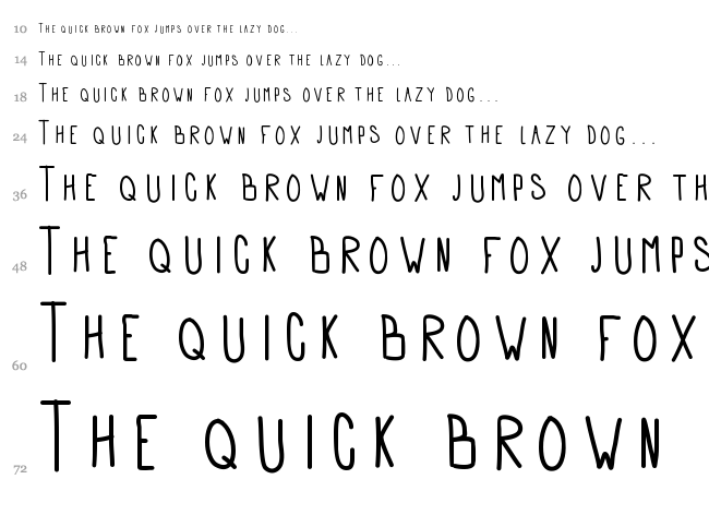 APD font waterfall