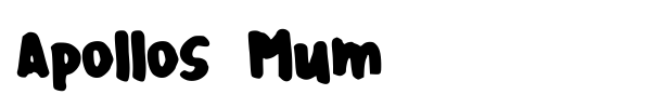 Apollos Mum font