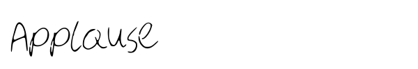 Applause font