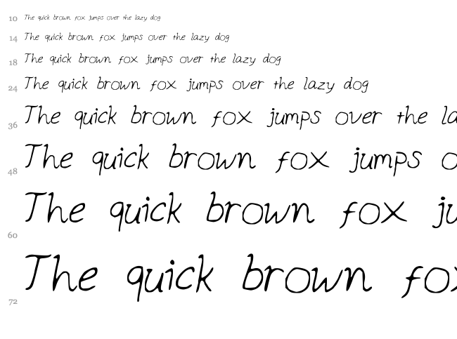 Apple Ocean font waterfall