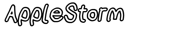 AppleStorm font