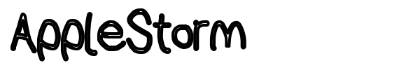 AppleStorm font preview
