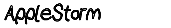 AppleStorm font preview