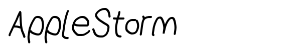 AppleStorm font preview