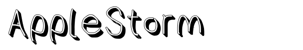 AppleStorm font preview