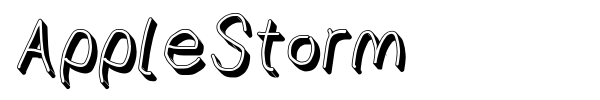 AppleStorm font preview
