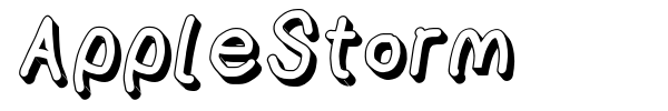 AppleStorm font preview