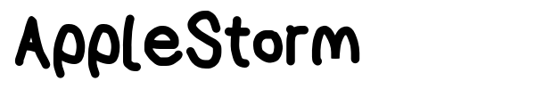 AppleStorm font preview