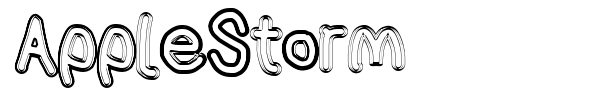 AppleStorm font preview
