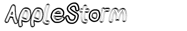 AppleStorm font preview