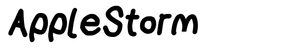 AppleStorm font preview