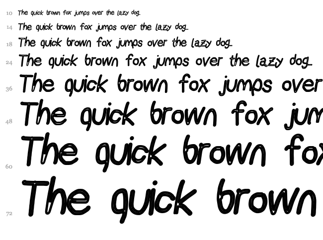 AppleStorm font waterfall