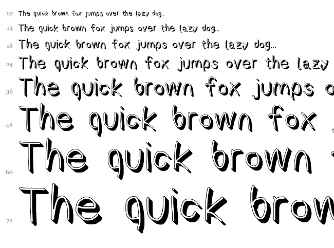 AppleStorm font waterfall